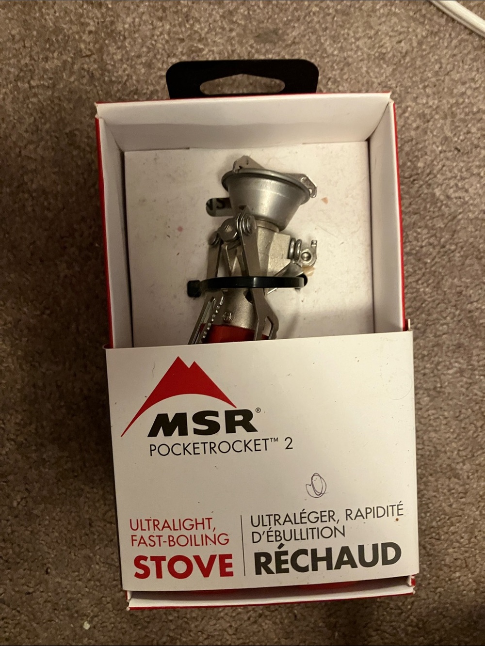 NEVER USED- MSR PocketRocket 2 Ultralight Stove with ISOPRO Fuel Canister - Picture 2 of 7